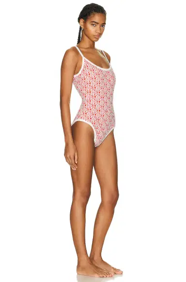 Moncler Logo Print Scoop Neck One Piece Swimsuit | Thumbnail 2 Moncler Logo Print Scoop Neck One Piece Swimsuit | Thumbnail 2