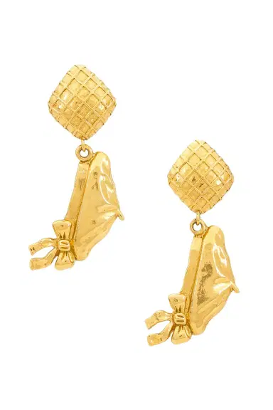 chanel Chanel Ribbon Clip-On Earrings | Thumbnail 1 chanel Chanel Ribbon Clip-On Earrings | Thumbnail 1