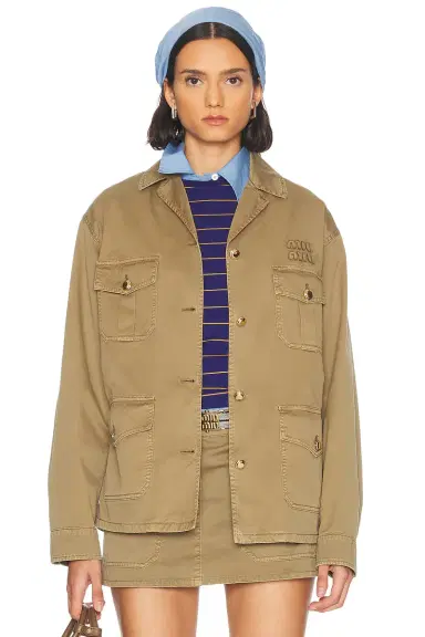 Miu Miu Utility Jacket | Thumbnail 1 Miu Miu Utility Jacket | Thumbnail 1