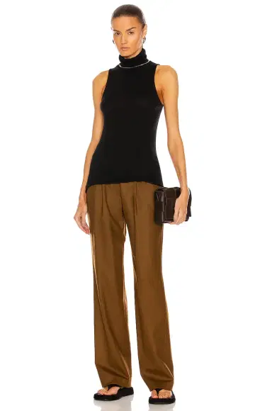 ENZA COSTA Cashmere Halter Turtleneck Top | Thumbnail 4 ENZA COSTA Cashmere Halter Turtleneck Top | Thumbnail 4
