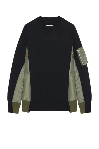 Sacai Sponge Sweat Pullover | Thumbnail 1 Sacai Sponge Sweat Pullover | Thumbnail 1