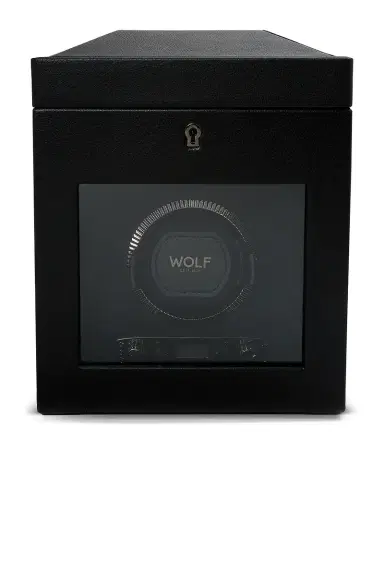 Wolf 1834 British Racing Single Watch Winder With Storage | Thumbnail 1 Wolf 1834 British Racing Single Watch Winder With Storage | Thumbnail 1