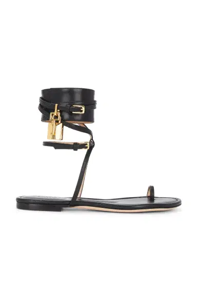 TOM FORD Soft Calf Ankle Wrap Sandal | Thumbnail 1 TOM FORD Soft Calf Ankle Wrap Sandal | Thumbnail 1