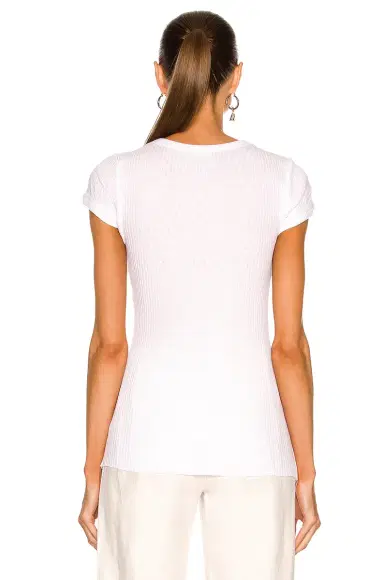 ENZA COSTA Soft Cotton Cap Sleeve Crew Top | Thumbnail 3 ENZA COSTA Soft Cotton Cap Sleeve Crew Top | Thumbnail 3