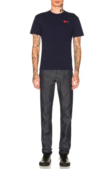 Comme des Garçons PLAY Double Emblem Tee | Thumbnail 4 Comme des Garçons PLAY Double Emblem Tee | Thumbnail 4