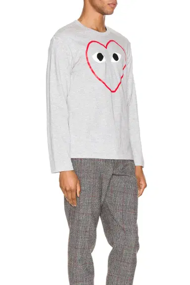 Comme des Garçons PLAY Heart Logo Long Sleeve Tee | Thumbnail 2 Comme des Garçons PLAY Heart Logo Long Sleeve Tee | Thumbnail 2