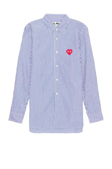 Comme des Garçons PLAY Invader Stipe Shirt | Thumbnail 1 Comme des Garçons PLAY Invader Stipe Shirt | Thumbnail 1