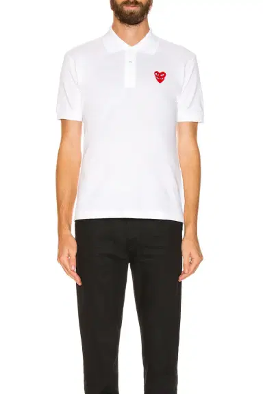 Comme des Garçons PLAY Polo T-Shirt | Thumbnail 3 Comme des Garçons PLAY Polo T-Shirt | Thumbnail 3