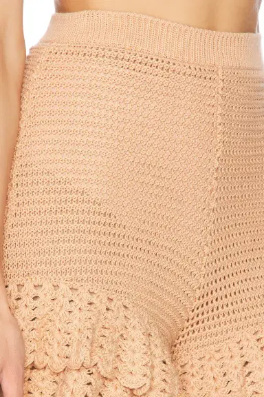 Chloe Frilled Crochet Knit Short | Thumbnail 6 Chloe Frilled Crochet Knit Short | Thumbnail 6