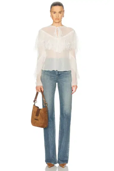 LoveShackFancy Afton Blouse | Thumbnail 4 LoveShackFancy Afton Blouse | Thumbnail 4