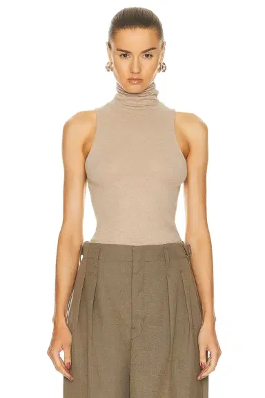 ENZA COSTA Cashmere Halter Turtleneck Top | Thumbnail 1 ENZA COSTA Cashmere Halter Turtleneck Top | Thumbnail 1