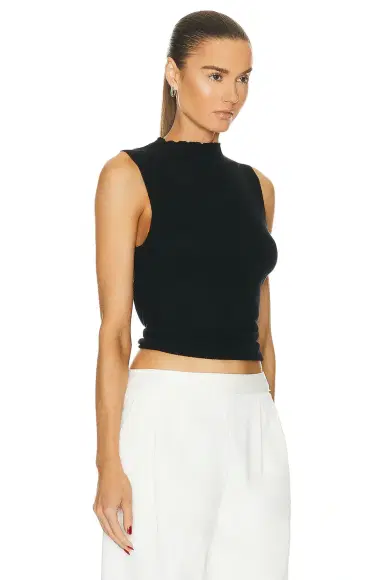 ENZA COSTA Silk Sweater Knit Sleeveless Mockneck Top | Thumbnail 2 ENZA COSTA Silk Sweater Knit Sleeveless Mockneck Top | Thumbnail 2