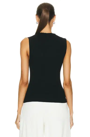 ENZA COSTA Silk Sweater Knit Sleeveless Mockneck Top | Thumbnail 3 ENZA COSTA Silk Sweater Knit Sleeveless Mockneck Top | Thumbnail 3