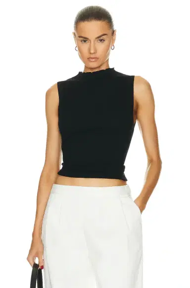 ENZA COSTA Silk Sweater Knit Sleeveless Mockneck Top | Thumbnail 1 ENZA COSTA Silk Sweater Knit Sleeveless Mockneck Top | Thumbnail 1