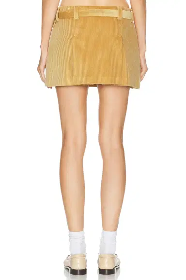 Miu Miu Ribbed Velvet Mini Skirt | Thumbnail 4 Miu Miu Ribbed Velvet Mini Skirt | Thumbnail 4