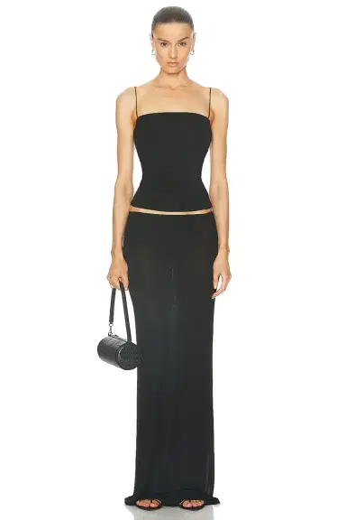 Enza Costa Supima Cotton Essential Strappy Tank Top | Thumbnail 4 Enza Costa Supima Cotton Essential Strappy Tank Top | Thumbnail 4