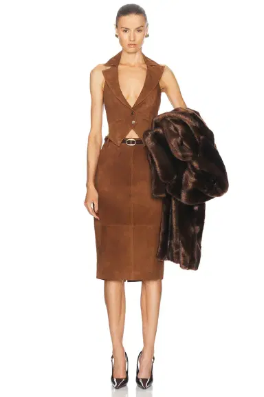retrofete Josephine Suede Vest | Thumbnail 4 retrofete Josephine Suede Vest | Thumbnail 4