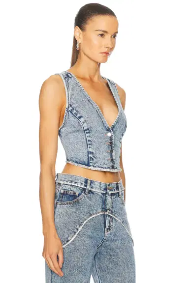 retrofete Jordi Denim Vest | Thumbnail 2 retrofete Jordi Denim Vest | Thumbnail 2