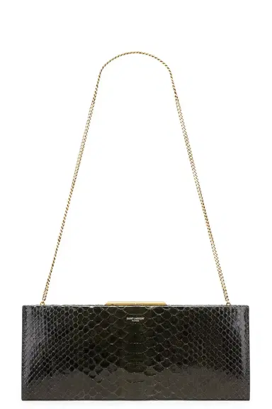 Saint Laurent Python Small Midnight Pochette Bag | Thumbnail 1 Saint Laurent Python Small Midnight Pochette Bag | Thumbnail 1