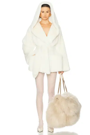 Helsa The Hooded Faux Fur Coat | Thumbnail 3 Helsa The Hooded Faux Fur Coat | Thumbnail 3