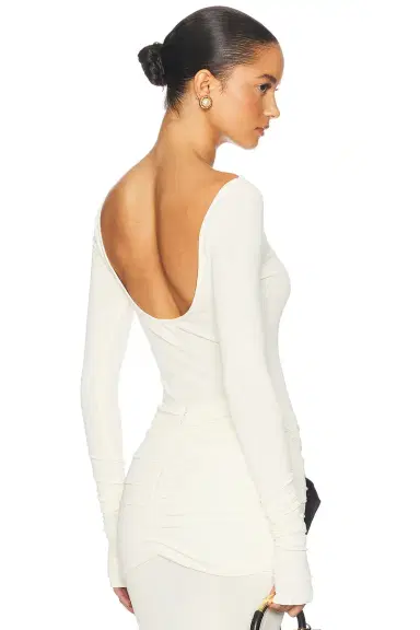 Helsa Matte Jersey Long Sleeve Top | Thumbnail 3 Helsa Matte Jersey Long Sleeve Top | Thumbnail 3