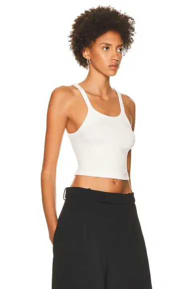 WARDROBE.NYC x Hailey Bieber HB Ribbed Tank | Thumbnail 2 WARDROBE.NYC x Hailey Bieber HB Ribbed Tank | Thumbnail 2