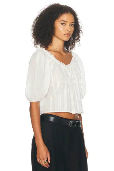 Helsa Voile Peasant Blouse | Thumbnail 2 Helsa Voile Peasant Blouse | Thumbnail 2