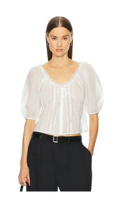 Helsa Voile Peasant Blouse | Thumbnail 3 Helsa Voile Peasant Blouse | Thumbnail 3