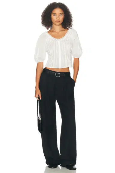 Helsa Voile Peasant Blouse | Thumbnail 6 Helsa Voile Peasant Blouse | Thumbnail 6