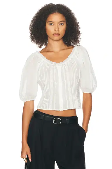 Helsa Voile Peasant Blouse | Thumbnail 1 Helsa Voile Peasant Blouse | Thumbnail 1