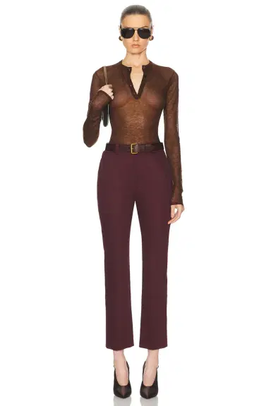 Saint Laurent Bootcut Pant | Thumbnail 4 Saint Laurent Bootcut Pant | Thumbnail 4