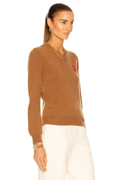 Comme des Garçons PLAY V-Neck Pullover | Thumbnail 2 Comme des Garçons PLAY V-Neck Pullover | Thumbnail 2