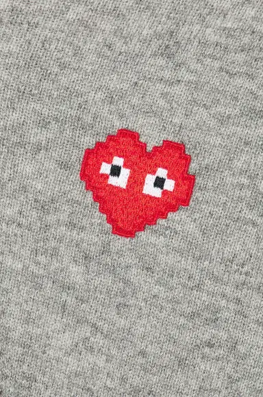Comme des Garçons PLAY Invader V-Neck Pullover Sweater | Thumbnail 5 Comme des Garçons PLAY Invader V-Neck Pullover Sweater | Thumbnail 5