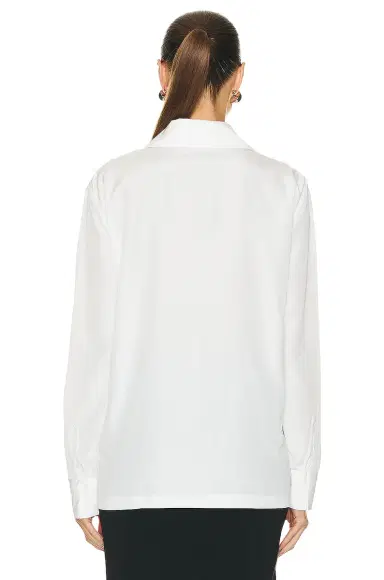 Norma Kamali Nk Shirt W/ Collar Stand | Thumbnail 3 Norma Kamali Nk Shirt W/ Collar Stand | Thumbnail 3