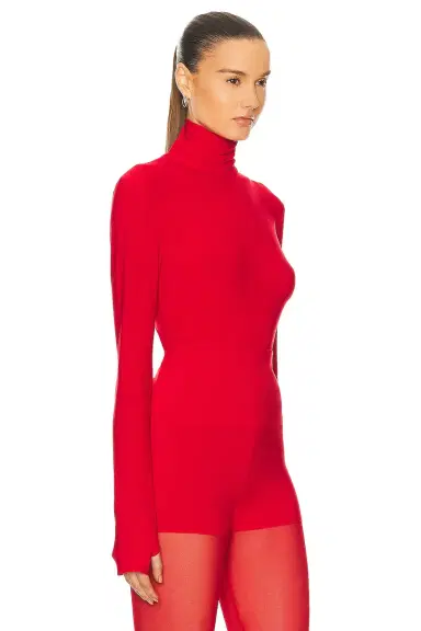 Norma Kamali x Lifestyle Slim Fit Long Sleeve Turtle Top | Thumbnail 2 Norma Kamali x Lifestyle Slim Fit Long Sleeve Turtle Top | Thumbnail 2