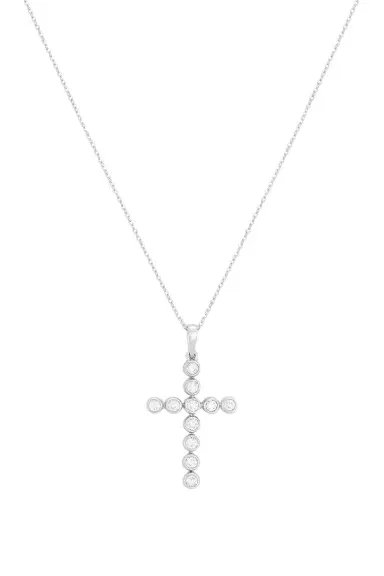 Greg Yuna Diamond Bezel Cross Necklace | Thumbnail 2 Greg Yuna Diamond Bezel Cross Necklace | Thumbnail 2