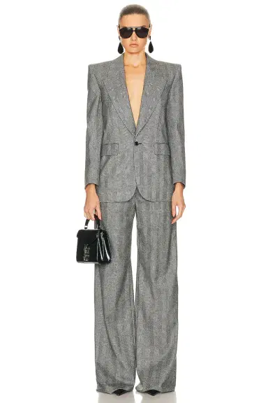 Saint Laurent Wide Leg Pant | Thumbnail 4 Saint Laurent Wide Leg Pant | Thumbnail 4