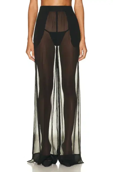 Saint Laurent Silk Pant | Thumbnail 1 Saint Laurent Silk Pant | Thumbnail 1