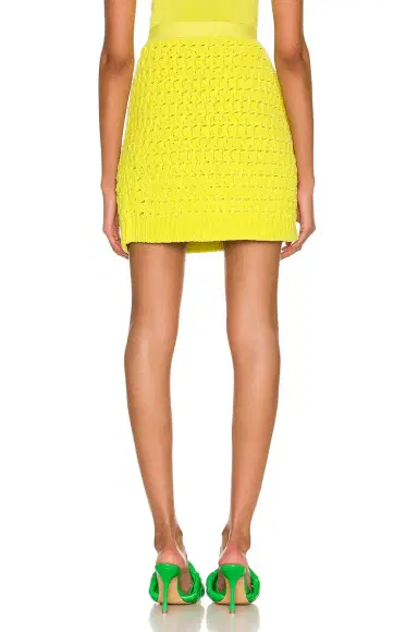 Bottega Veneta Chenille Twisted Mesh Skirt | Thumbnail 3 Bottega Veneta Chenille Twisted Mesh Skirt | Thumbnail 3