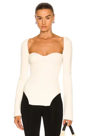 KHAITE Maddy Long Bustier Top | Thumbnail 1 KHAITE Maddy Long Bustier Top | Thumbnail 1