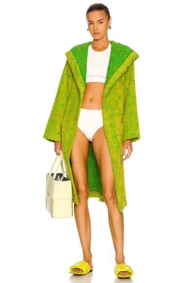 Bottega Veneta Intreccio Jacquard Cotton Terry Bathrobe | Thumbnail 5 Bottega Veneta Intreccio Jacquard Cotton Terry Bathrobe | Thumbnail 5
