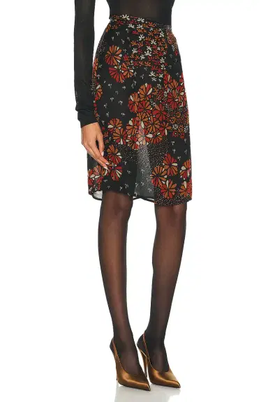 Saint Laurent Floral Skirt | Thumbnail 2 Saint Laurent Floral Skirt | Thumbnail 2