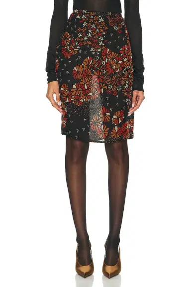 Saint Laurent Floral Skirt | Thumbnail 1 Saint Laurent Floral Skirt | Thumbnail 1