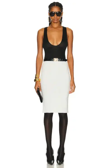 Saint Laurent Jersey Skirt | Thumbnail 4 Saint Laurent Jersey Skirt | Thumbnail 4
