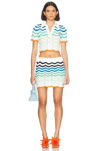 Casablanca Wavy Crochet Skirt | Thumbnail 5 Casablanca Wavy Crochet Skirt | Thumbnail 5