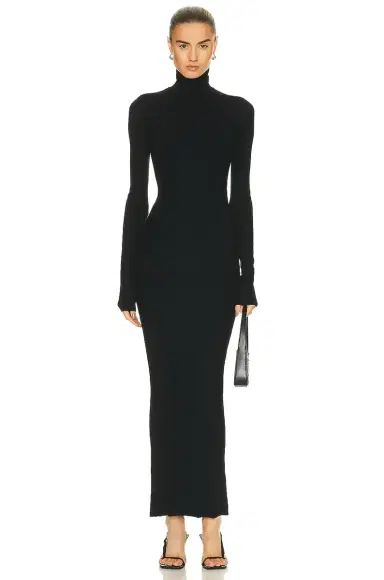 ÉTERNE Long Sleeve Turtleneck Maxi Dress | Thumbnail 1 ÉTERNE Long Sleeve Turtleneck Maxi Dress | Thumbnail 1