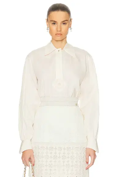 Chanel Chanel Balloon Sleeve Shirt | Thumbnail 1 Chanel Chanel Balloon Sleeve Shirt | Thumbnail 1
