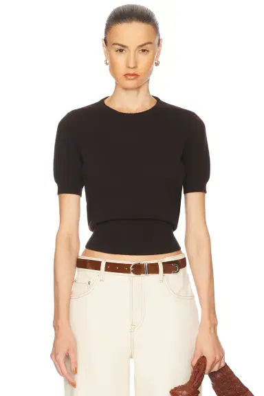 Maison Margiela Short Sleeve Sweater | Thumbnail 1 Maison Margiela Short Sleeve Sweater | Thumbnail 1