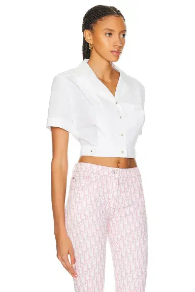 Chanel Chanel 1997 SS Runway Pleated Shirt | Thumbnail 2 Chanel Chanel 1997 SS Runway Pleated Shirt | Thumbnail 2