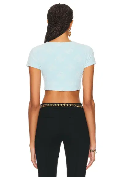 chanel Chanel Velour Crop Top | Thumbnail 3 chanel Chanel Velour Crop Top | Thumbnail 3